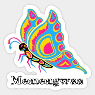 Memngwaa (Butterfly) Pansexual Pride Sticker